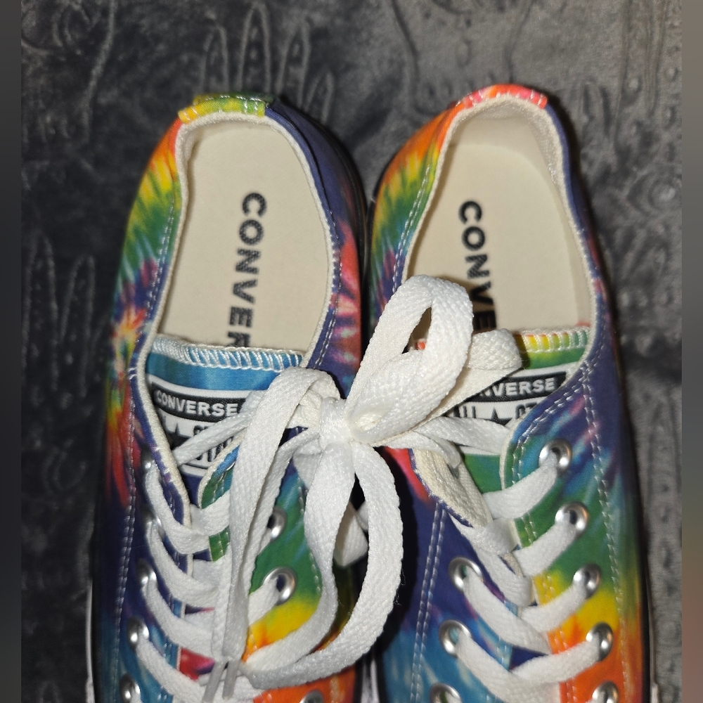 Converse Multicolor Tie-Dye Womens Sneakers - Picture 4 of 6